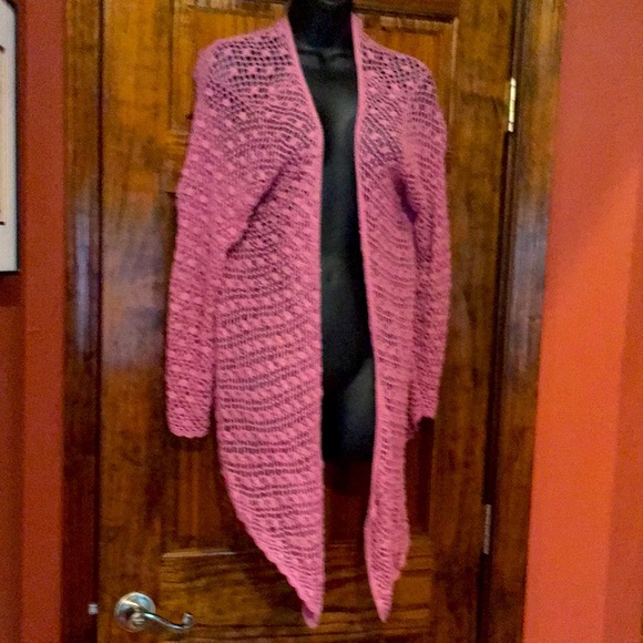 Dusty Pink  Crochet Jacket - Picture 1 of 5